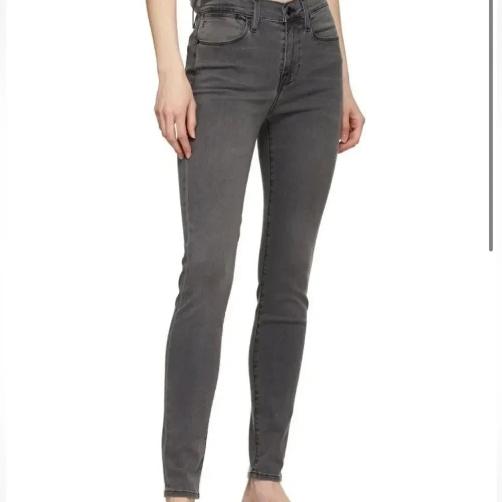 FRAME Le High Skinny Jeans In Light Gray Size 29 Waist